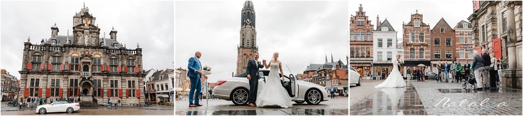 Herfst bruiloft Delft met veel regen- Trouwfotograaf (16a)
